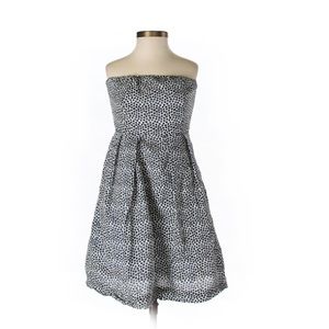 J Crew strapless polka dotted cotton dress